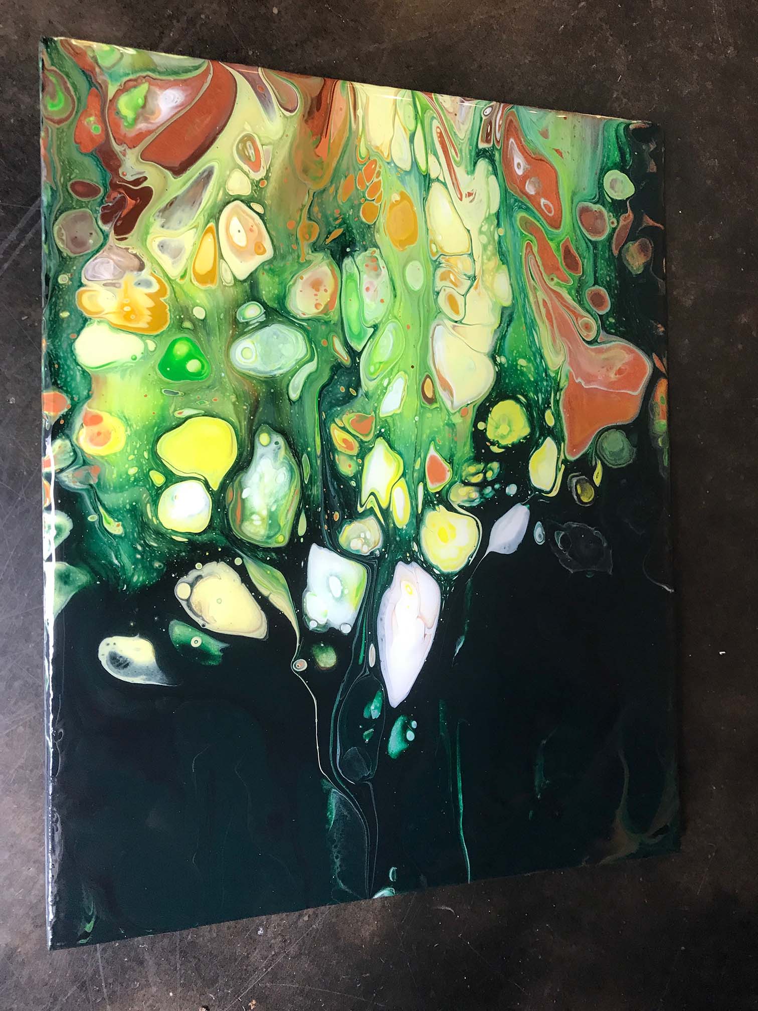 Acrylic Pouring Paint 8x10 1 1/2 Thick